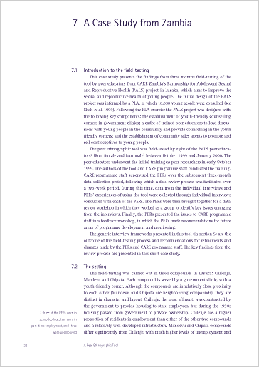 Inside the document, showing the page typography